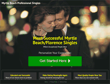 Tablet Screenshot of myrtlebeachprofessionalsingles.com